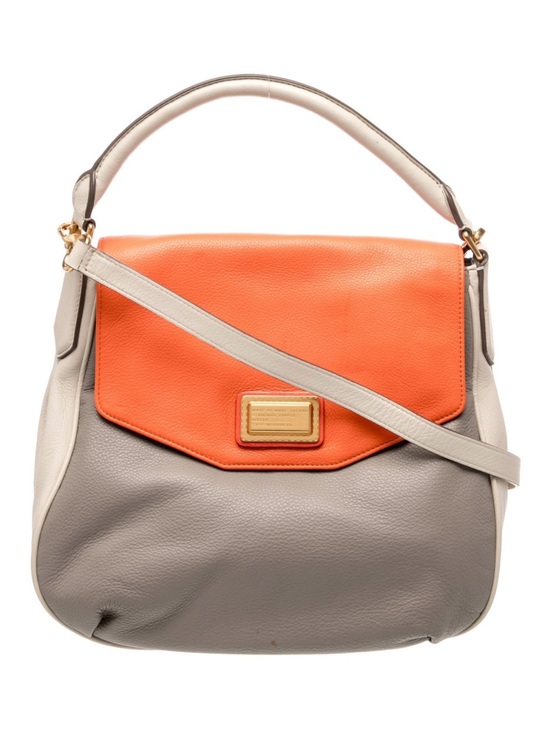 Marc Jacobs Handbags - Marc Jacobs Handbag Leather Multicolor 
Gray/Orange/Cream Women’s